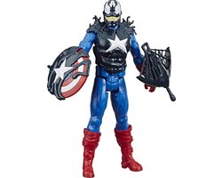 MARVEL Titan Hero Series Captain America Actiefiguur Maximum Venom - 30 cm