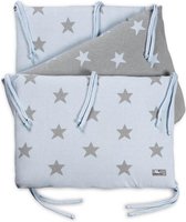 Baby's Only Bedbumper - Bedomrander - Bedomranding baby Star - Baby Blauw/Grijs - 180x40 cm