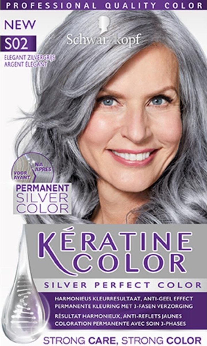 Schwarzkopf Keratine Color Silver - S01- Elegant Grijs Haarverf - 1 stuk |  bol.com