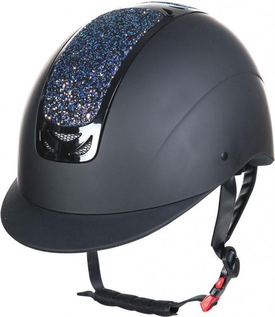 Veiligheidshelm cap Glamour verstelbaar zwart / zilver maat M 55-57 |