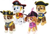 Paw patrol , 4 stuks , Pirate, knuffel, 28 cm
