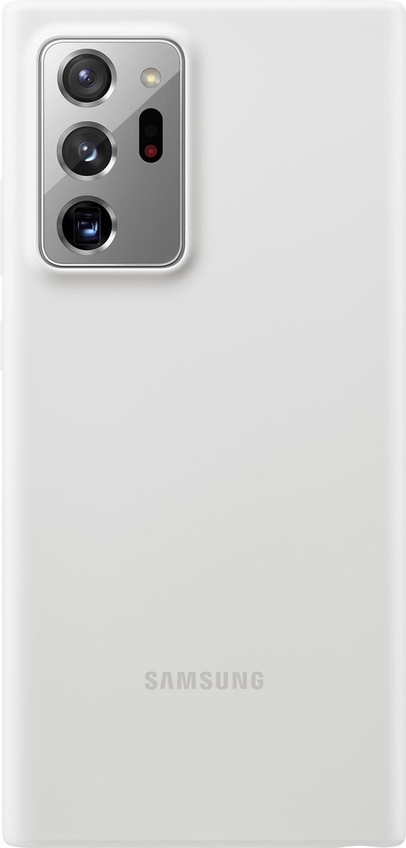 Samsung silicone Hoesje - Samsung Galaxy Note 20 Ultra - Wit