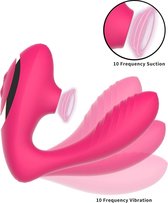 De Luxe Intense luchtdruk G-spot & clitoris vibrator - Vibrator Orgasme – Krachtige vibrator met luchtdruk golven– G-spot Stimulator – Sex speetje – Vagina Genot –  Waterdicht – 10 Luchtdruk 