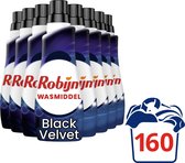 Robijn Klein & Krachtig Black Velvet Vloeibaar Wasmiddel - 8 x 20 wasbeurten - Voordeelverpakking