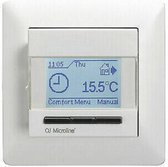 2HEAT®  MCD4, Inbouw klokthermostaat (grafische display) met vloersensor (vloer-, ruimte of beide). Geen Wifi