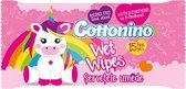 Cottonino Unicorn Baby Vochtige Doekjes - Pink - Baby Wet Wipes 12x15 stuks