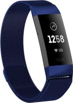 Milanees bandje S - Fitbit Charge 3 & Charge 4 Bandje - Blauw - Fitbit Charge- Small