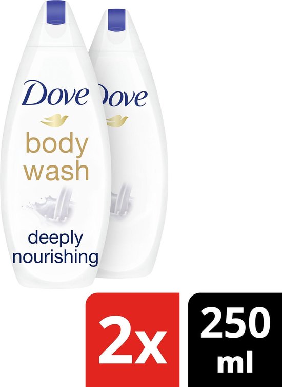 Dove Shower Deeply Nourishing - 2 x 250ML - Voordeelverpakking