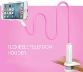Universele mobiele telefoon houder met flexibele arm en knijper Roze 80 cm