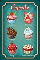 Wandbord - Cupcake Flavors