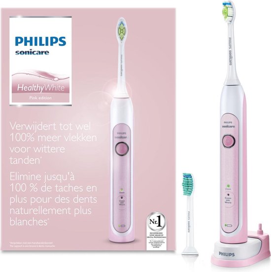 AIDS oosten keten Philips Sonicare HealthyWhite HX6762/43 - Elektrische tandenborstel - Roze  | bol.com