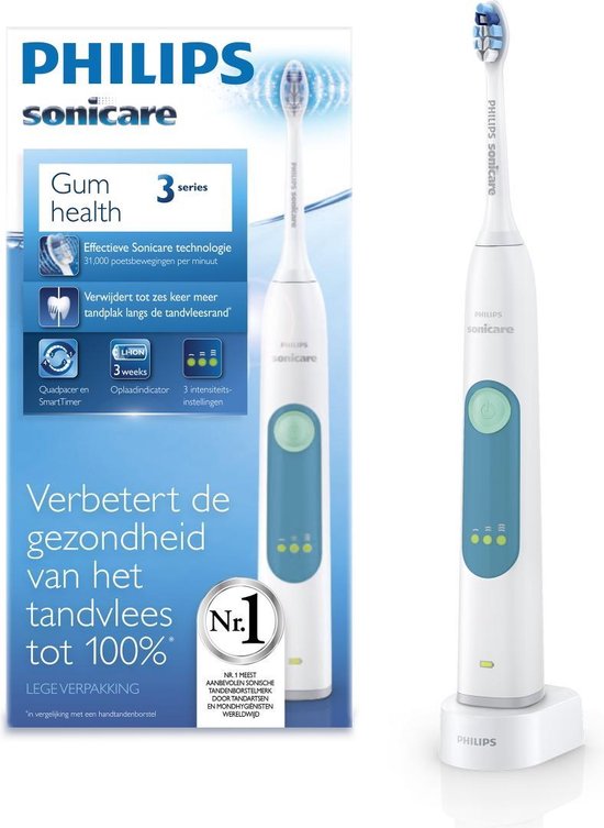 Philips Sonicare 3 Series gum health HX6601/03 brosse à dents électrique  Adulte Brosse... | bol.com