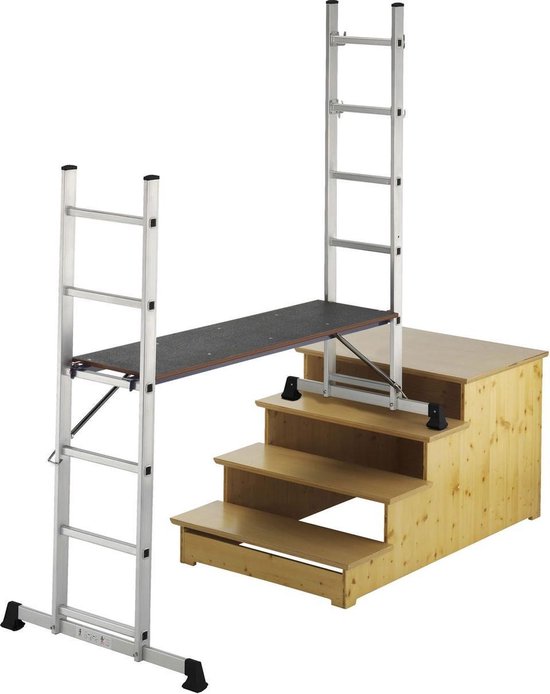Euroscaffold Stukadoor steiger / werkplatform 190 x 310 cm werkhoogte 3,0 meter