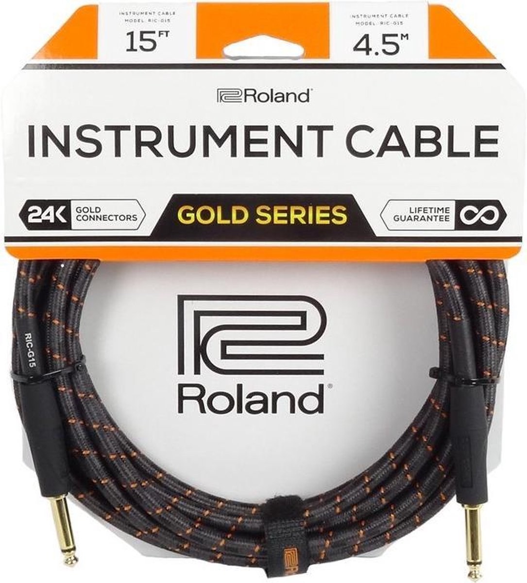 Roland RIC-G15 - Instrumentenkabel, 4.5m