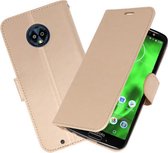 Goud Wallet Case Hoesje voor Motorola Moto G6