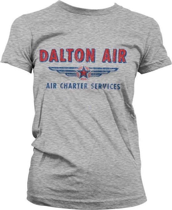 MacGyver Dames Tshirt -L- Daltons Air Charter Service Grijs