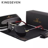 Kingseven Rood - Gepolariseerd - Zonnebril Heren - Sunglasses - Zomertrend