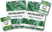 Mijlpaalkaarten tropical leaves (complete set)