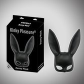 Kinky Pleasure - Bunny Mask - black - Bunny Ears - Kp02 - Fun Fetish product - Party time - Party outfit - Erotische spelletjes - BR121 - Power Escorts - gave groot Formaat Cadeaub