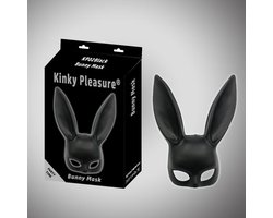 Kinky Pleasure - Bunny Mask - black - Bunny Ears - Kp02 - Fun Fetish product - Party time - Party outfit - Erotische spelletjes - BR121 - Power Escorts - gave groot Formaat Cadeaubox - vanwege Hygiëne redenen kunt u dit product niet retourneren