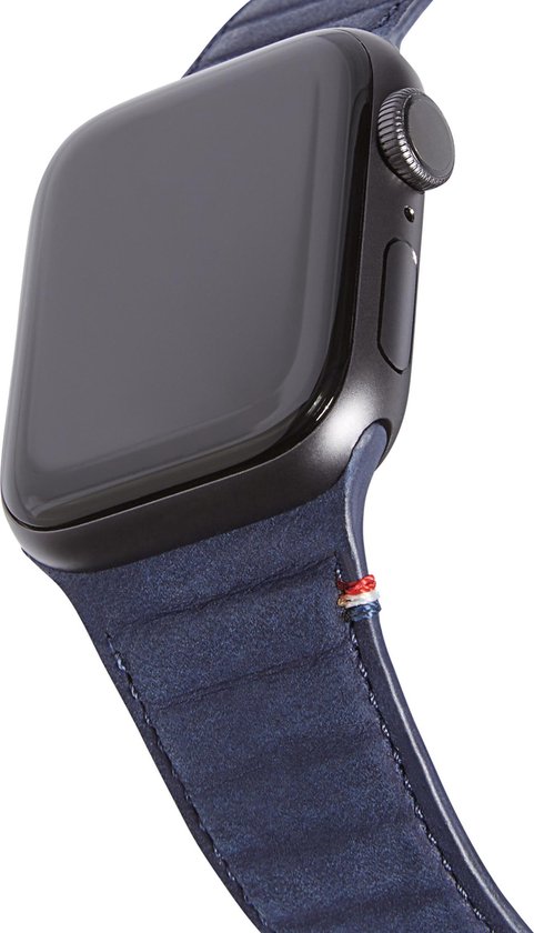DECODED Traction Strap - Magnetische Horloge Band geschikt voor Apple Watch 6 / SE / 5 / 4 (40 mm) en Apple Watch 3 / 2 / 1 (38 mm) - Magneetsluiting (Navy) - Decoded