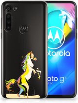 Leuk TPU Back Case Motorola Moto G8 Power GSM Hoesje Horse Color