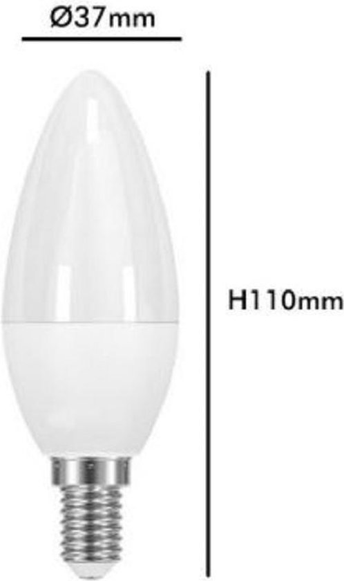 E14 - Kaarslamp - LED - Kleine Fitting - SMD - Kernlamp - 3W - 2700K - 230V - Warm Wit - A+ - Energie Sparen - 180LM - (3 Stuks)