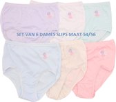 6 stuks dames slips maat 54 tot 56 - grote maten vrouwen ondergoed - maxi  slips | bol.com