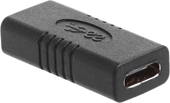 Dolphix USB-C naar USB-C koppelstuk - USB3.0 / zwart | bol.com