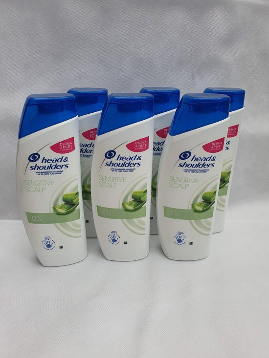 Head and shoulders sensitive shampoo met aloe vera 3000ml (6 x 500ml