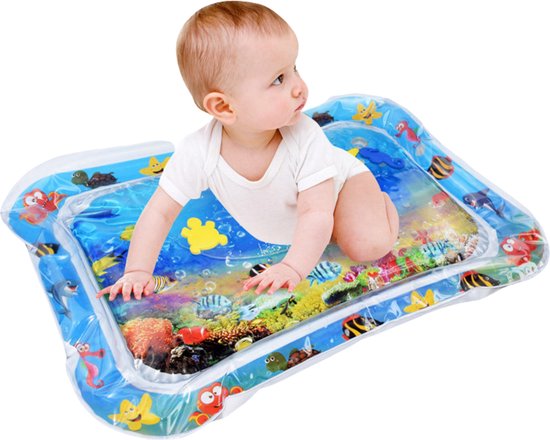 Baby Waterspeelmat – Opblaasbaar - Watermat – Speelmat - Waterspeelgoed -  Babyshower Cadeau – Kraamcadeau – Speelgoed – Speelkleed Baby
