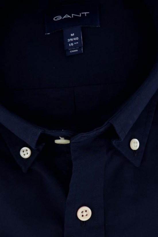 Gant - Casual Overhemd Broadcloth Marine - XL - Heren - Regular-fit |  bol.com