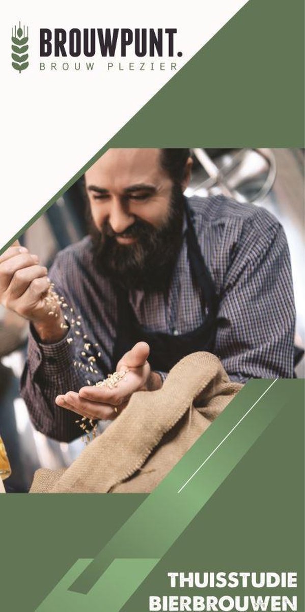 Thuisstudie bierbrouwen | Cursus bier brouwen| Zelf lekker bier brouwen | Cadeautip man | Brouwpunt, het startpunt voor bierbrouwers