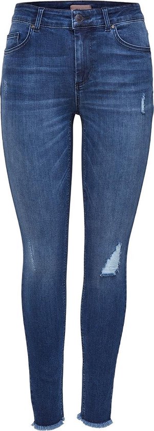 Onlblush Mid Ank Raw Jeans Rea2077 15159306 Medium Blue Denim