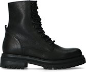 Sacha - Dames - Zwarte leren biker boots - Maat 40