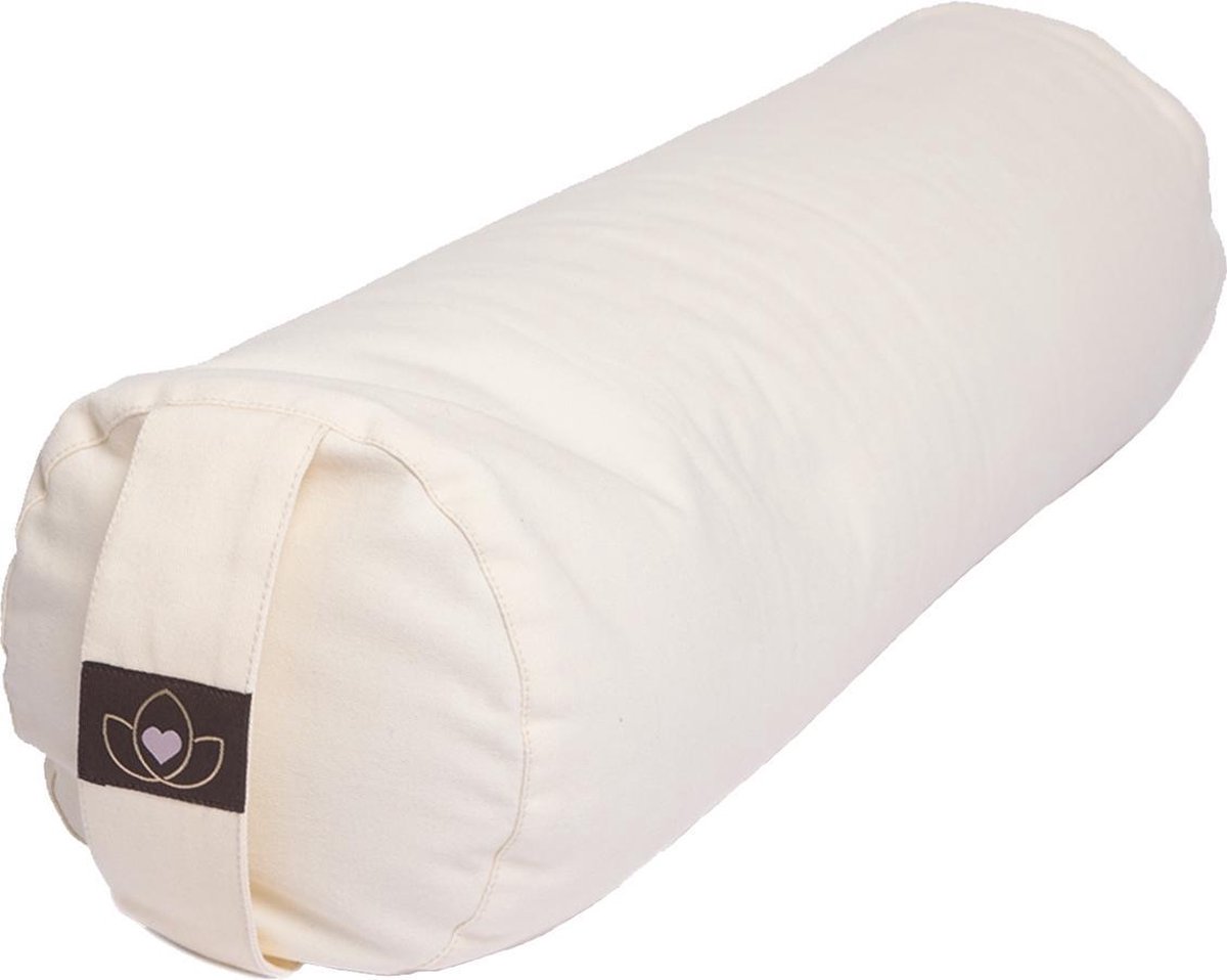 Yoga bolster eco naturel rond Lotus