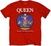 Queen Heren Tshirt -L- Another One Bites The Dust Rood
