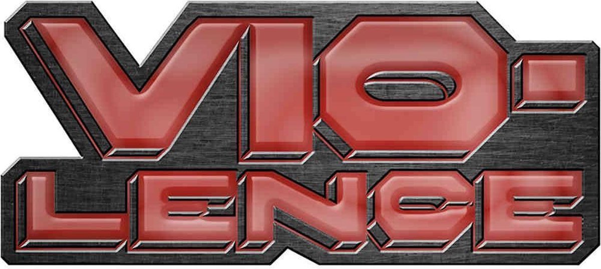 Violence Pin Logo Rood/Zilverkleurig