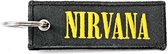Nirvana - Logo Sleutelhanger - Zwart