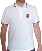 The Rolling Stones - Classic Tongue Polo shirt - M - Wit
