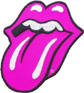 The Rolling Stones Patch Classic Tongue Roze