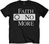 Faith No More Heren Tshirt -M- Classic Logo V.2. Zwart