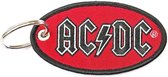 AC/DC - Oval Logo Sleutelhanger - Rood