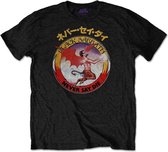 Black Sabbath Heren Tshirt -XL- Reversed Logo Zwart