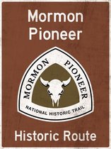 Signs-USA - Mormon Pioneer - Wandbord - 33 x 44 cm