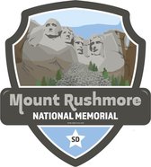 Signs-USA - Landmark MOUNT RUSHMORE National Memorial - Wandbord - 28 x 31 cm