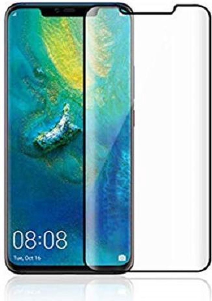 Back Cover met Opbergvakjes + Gehard Glas Screenprotector voor Huawei Mate 20 Pro _ Blauw