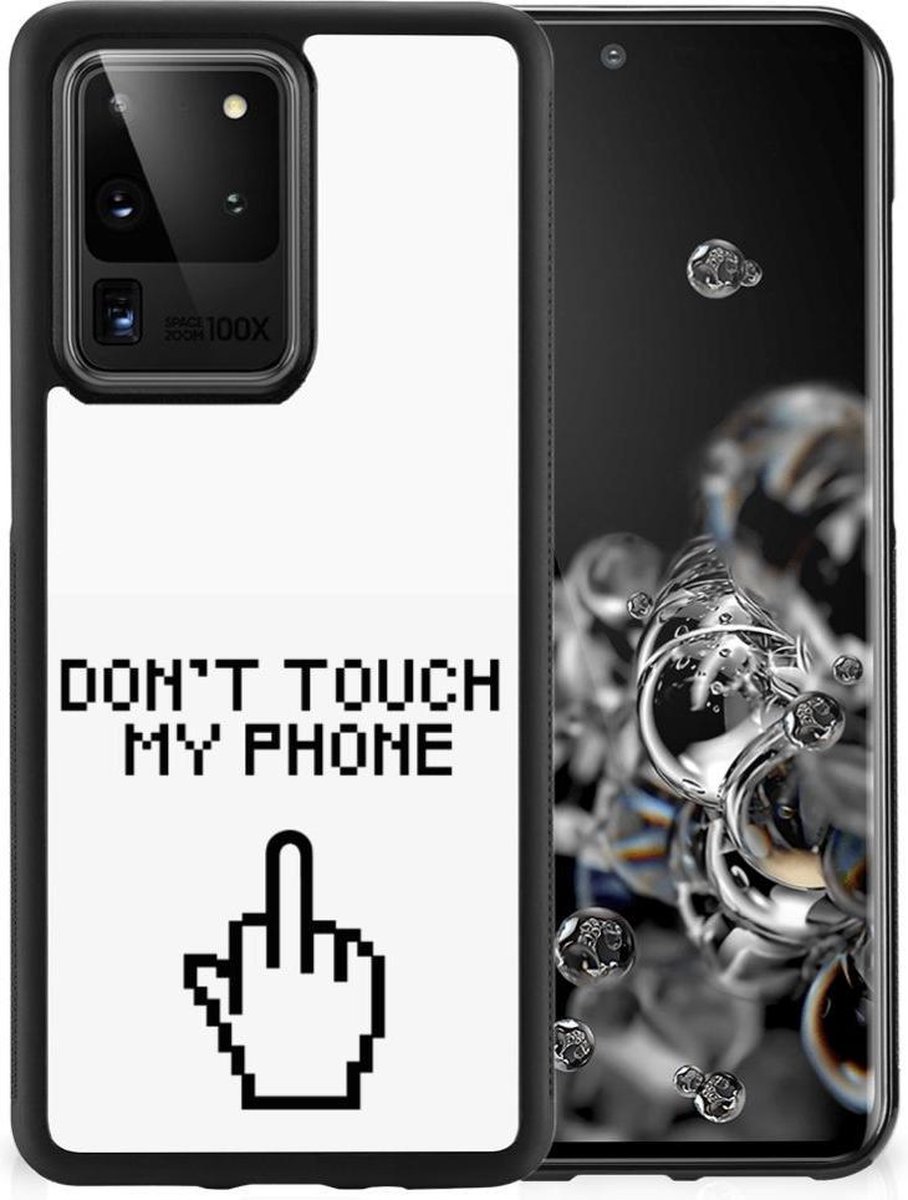 Samsung Galaxy S20 Ultra TPU Hoesje Finger Don't Touch My Phone