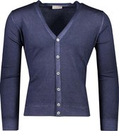 Gran Sasso  Vest Blauw Getailleerd - Maat S  - Heren - Herfst/Winter Collectie - Wol
