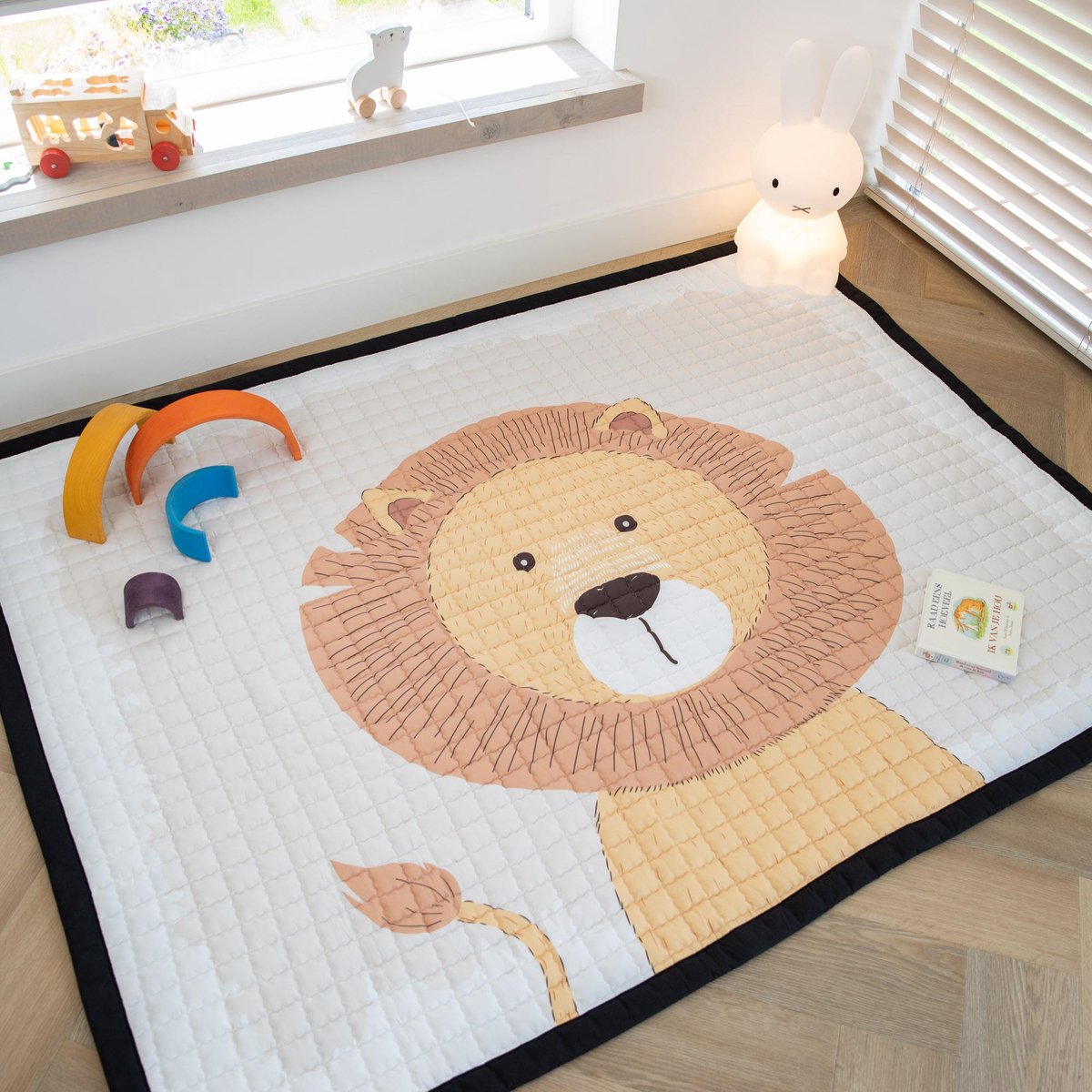 Love by Lily - grand tapis de jeu bébé - Lion - 150x200 - tapis de jeu doux  à... | bol.com